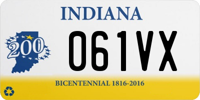 IN license plate 061VX