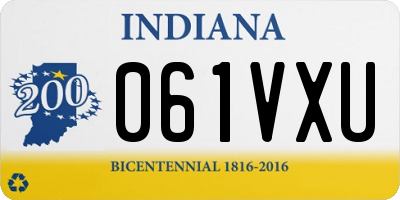IN license plate 061VXU