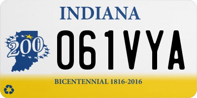 IN license plate 061VYA