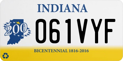 IN license plate 061VYF