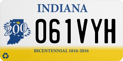 IN license plate 061VYH