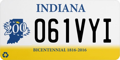 IN license plate 061VYI
