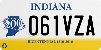 IN license plate 061VZA