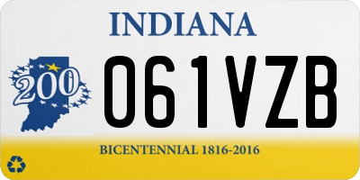 IN license plate 061VZB