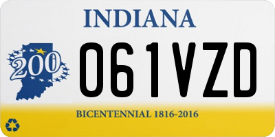 IN license plate 061VZD