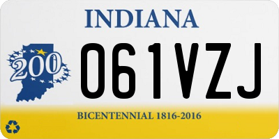 IN license plate 061VZJ
