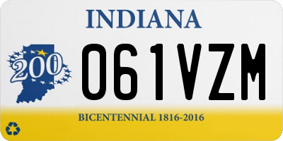 IN license plate 061VZM