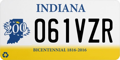 IN license plate 061VZR