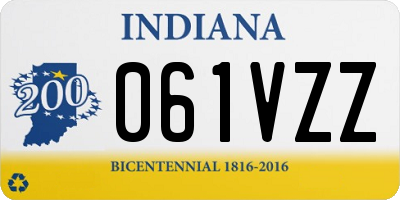 IN license plate 061VZZ