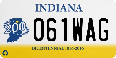 IN license plate 061WAG