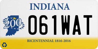 IN license plate 061WAT