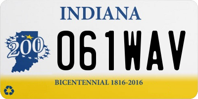 IN license plate 061WAV
