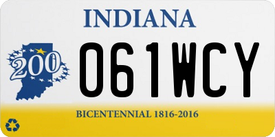 IN license plate 061WCY