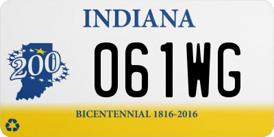 IN license plate 061WG