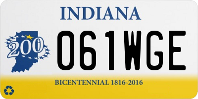 IN license plate 061WGE