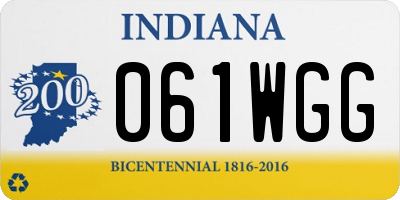 IN license plate 061WGG