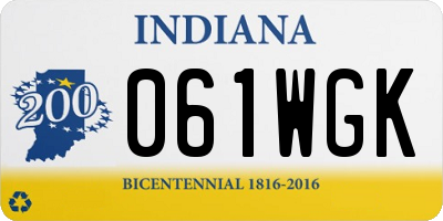 IN license plate 061WGK