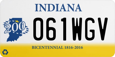 IN license plate 061WGV
