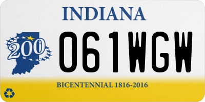 IN license plate 061WGW
