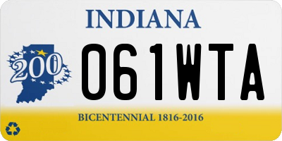 IN license plate 061WTA
