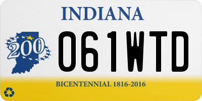 IN license plate 061WTD