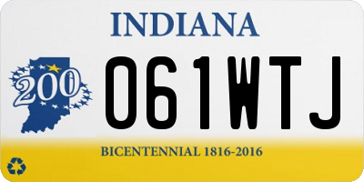IN license plate 061WTJ