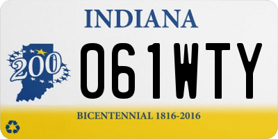 IN license plate 061WTY