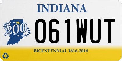 IN license plate 061WUT