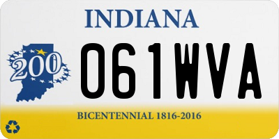 IN license plate 061WVA