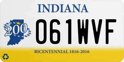 IN license plate 061WVF