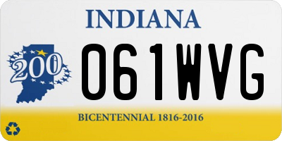 IN license plate 061WVG