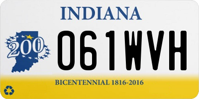 IN license plate 061WVH