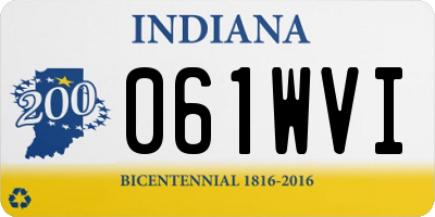 IN license plate 061WVI