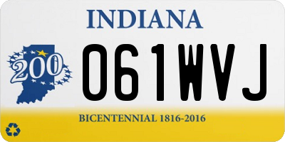 IN license plate 061WVJ