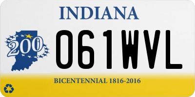 IN license plate 061WVL