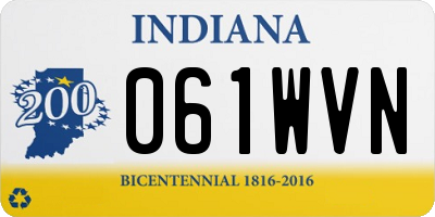 IN license plate 061WVN