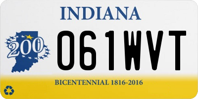 IN license plate 061WVT