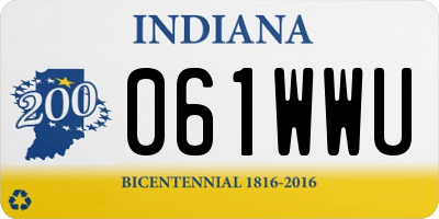 IN license plate 061WWU
