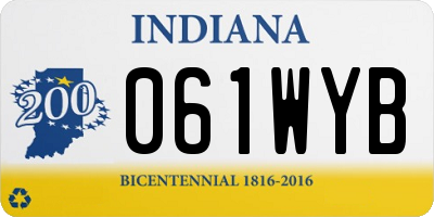 IN license plate 061WYB