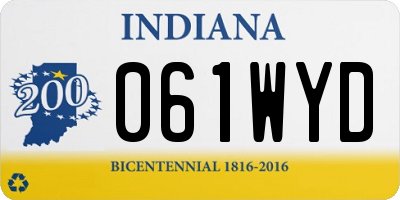 IN license plate 061WYD