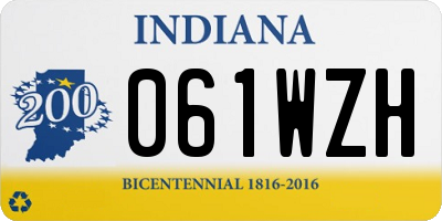 IN license plate 061WZH