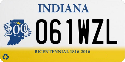 IN license plate 061WZL