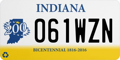 IN license plate 061WZN