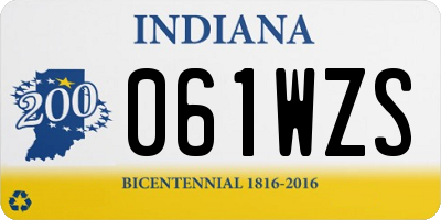 IN license plate 061WZS