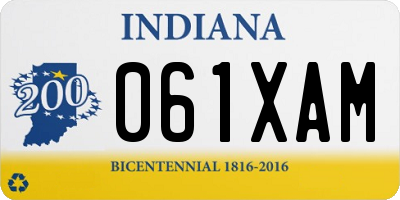 IN license plate 061XAM