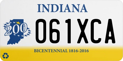 IN license plate 061XCA