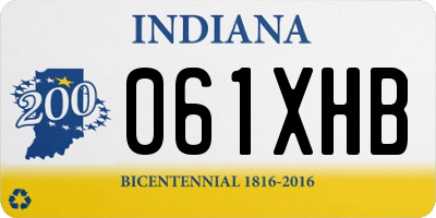 IN license plate 061XHB