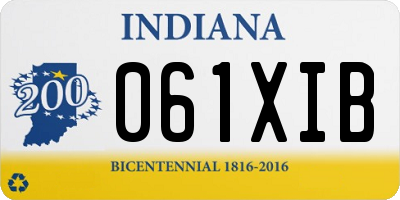 IN license plate 061XIB