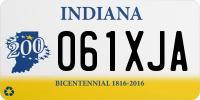 IN license plate 061XJA