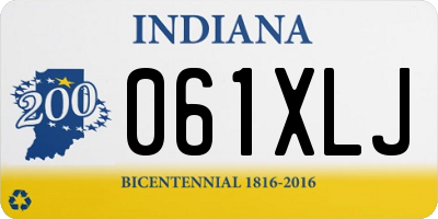 IN license plate 061XLJ